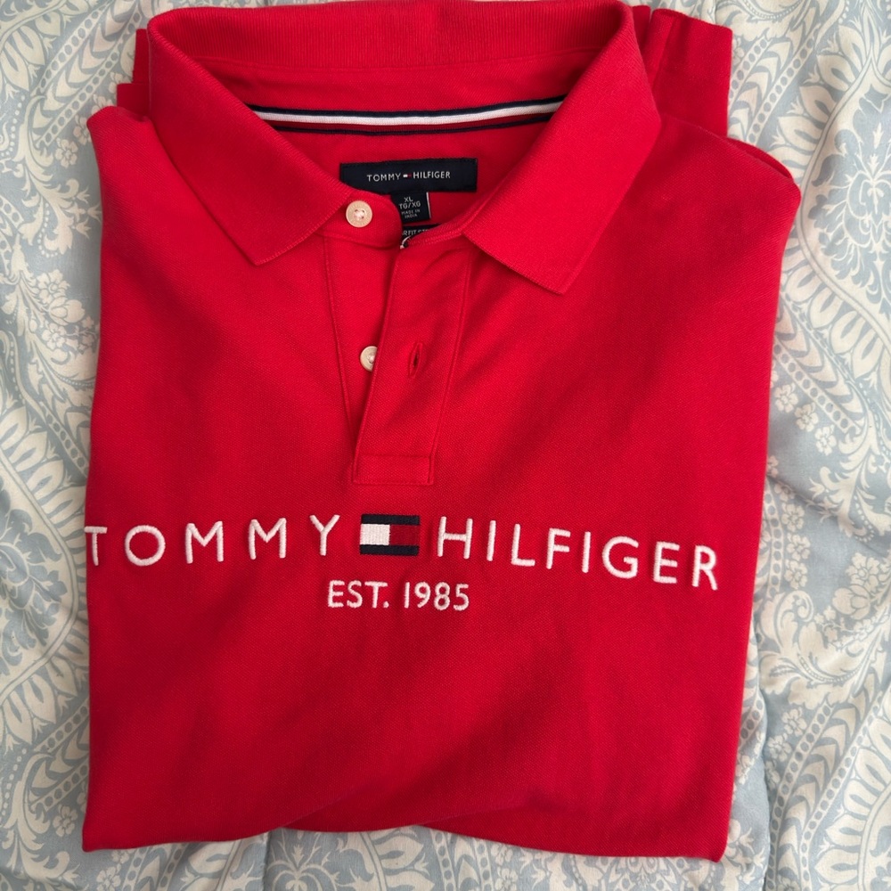 Tommy Hilfiger Vibrant Red Polo